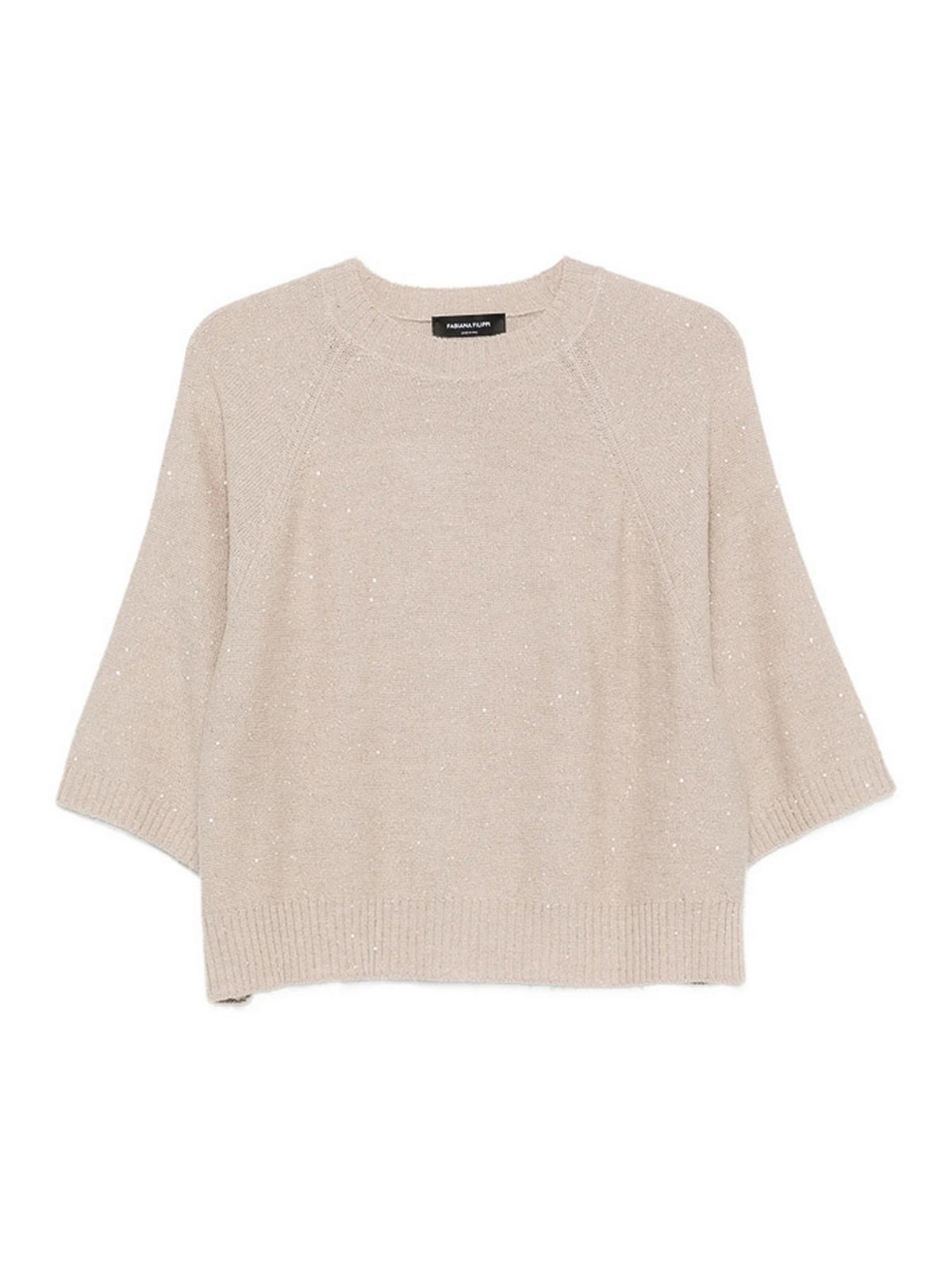 Fabiana Filippi Pull Col Rond - Beige