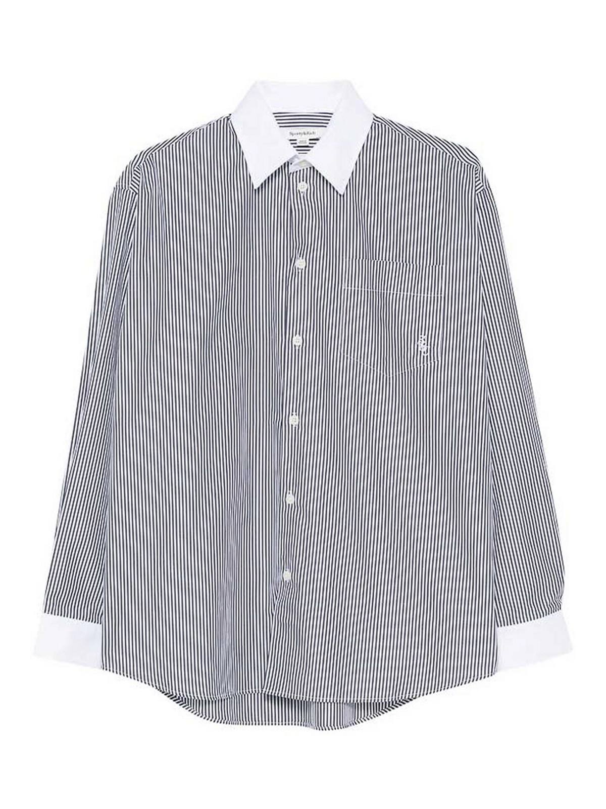 Sporty & Rich Chemise - Bleu Foncé