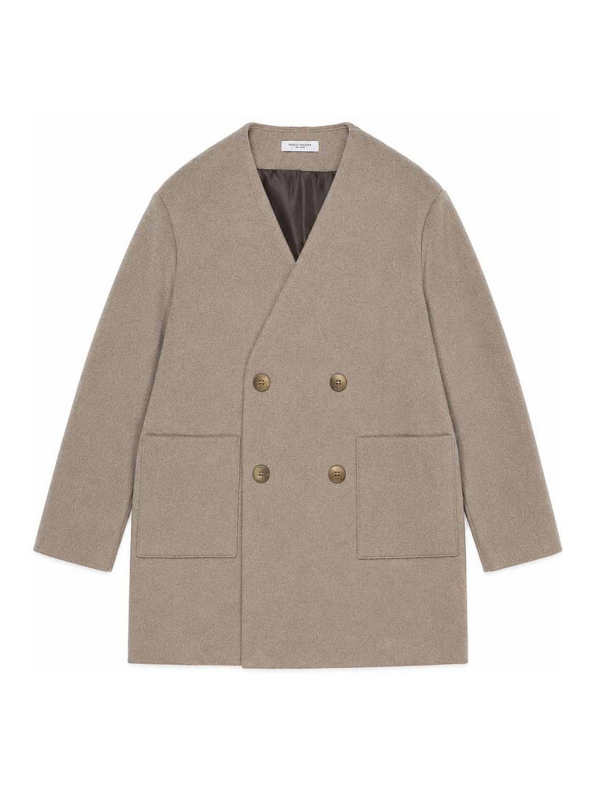 Paolo Pecora Manteau Au Genou