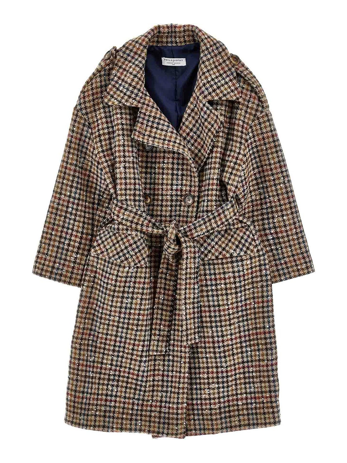 Philosophy di Lorenzo Serafini Manteau Au Genou