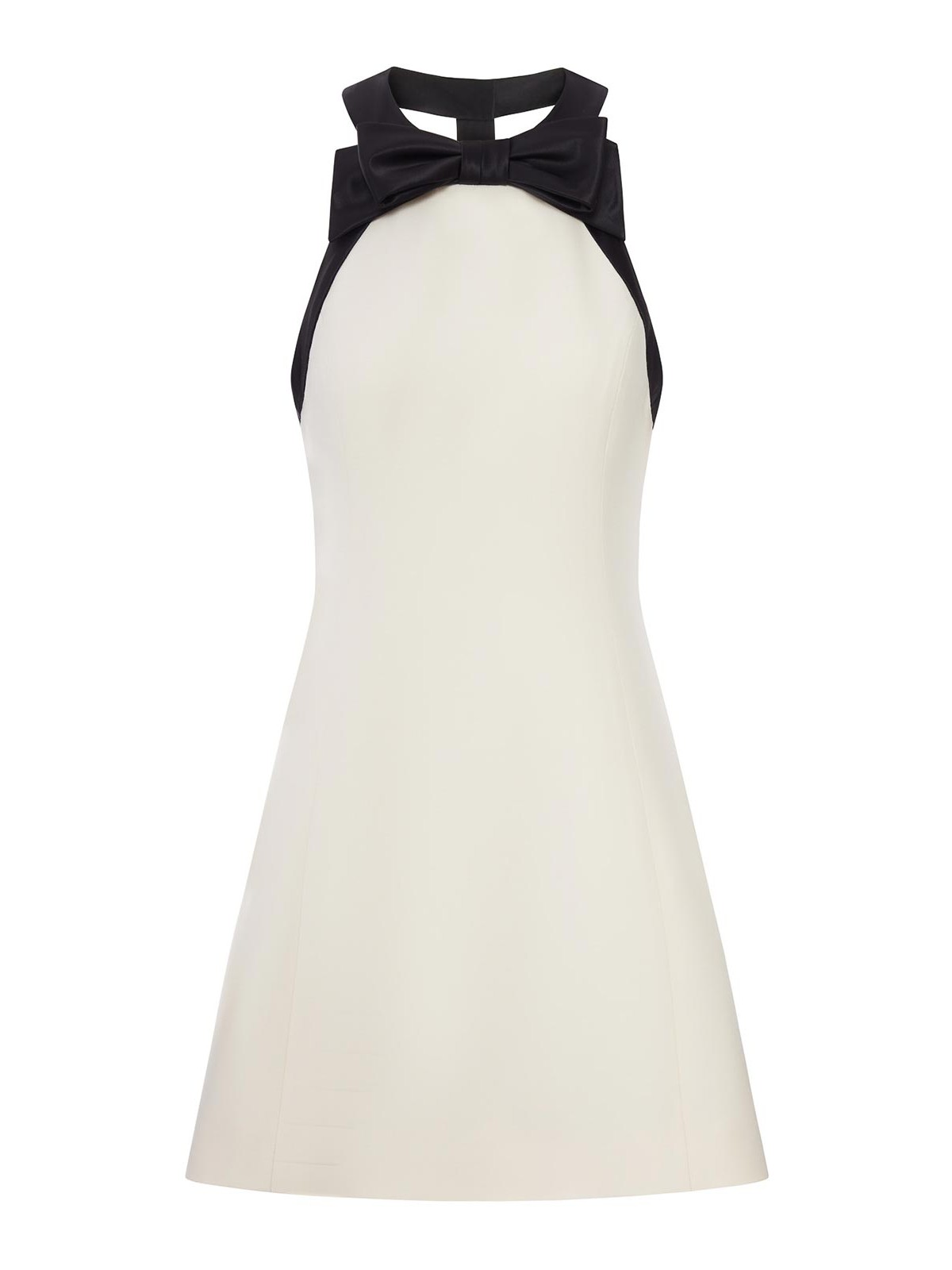 Valentino Vestido Corto In Color Carne Y Neutral