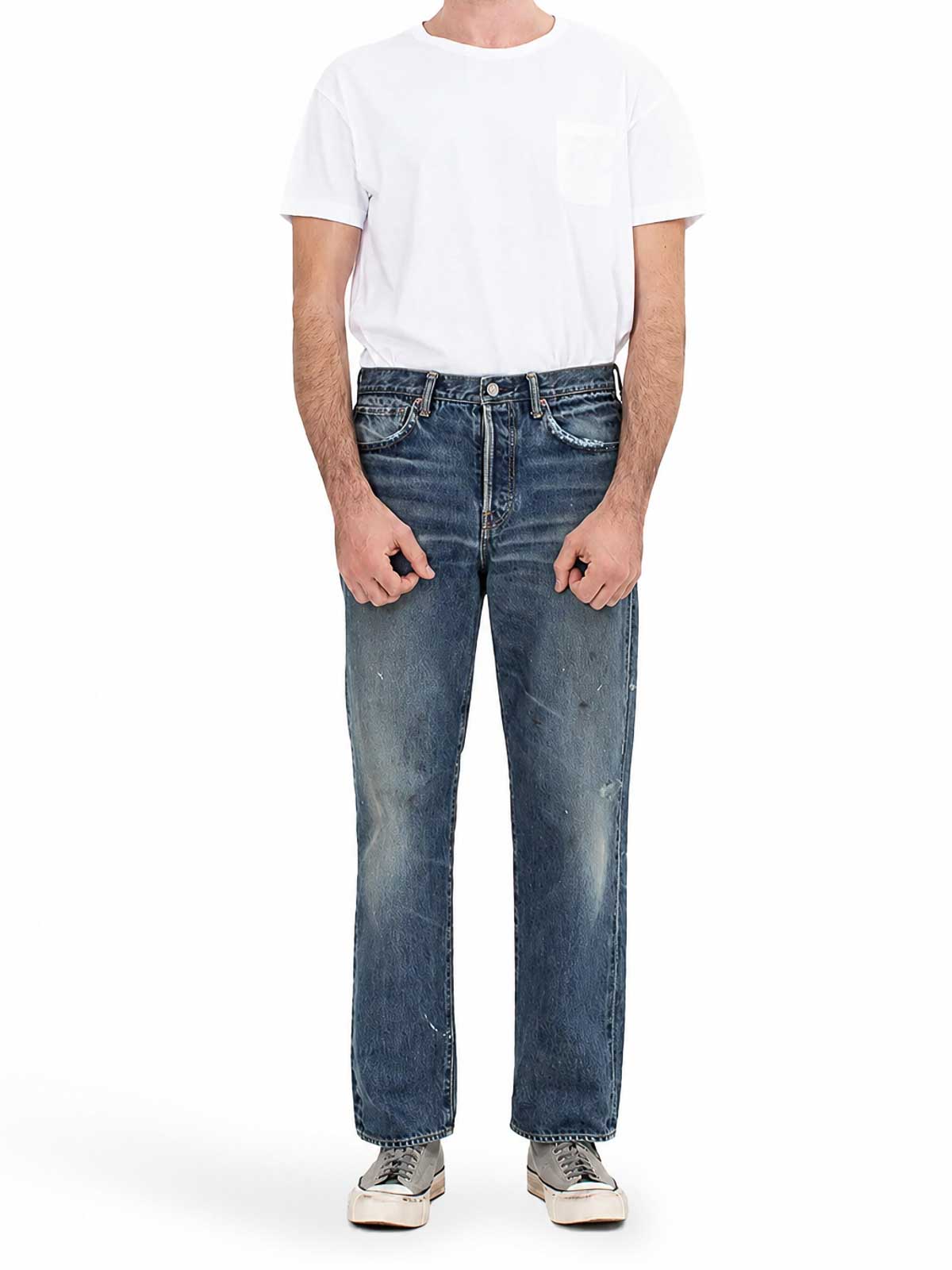 Visvim Vaqueros Rectos - Azul In Azul