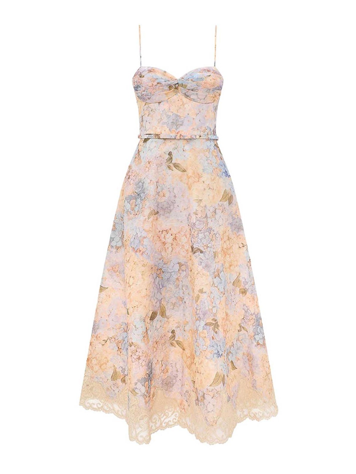 Zimmermann Vestido Midi - Azul