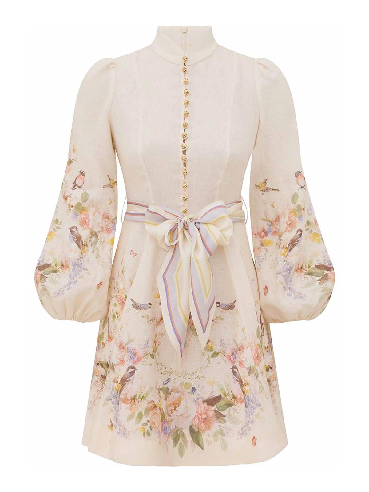 Zimmermann Vestido Corto - Multicolor