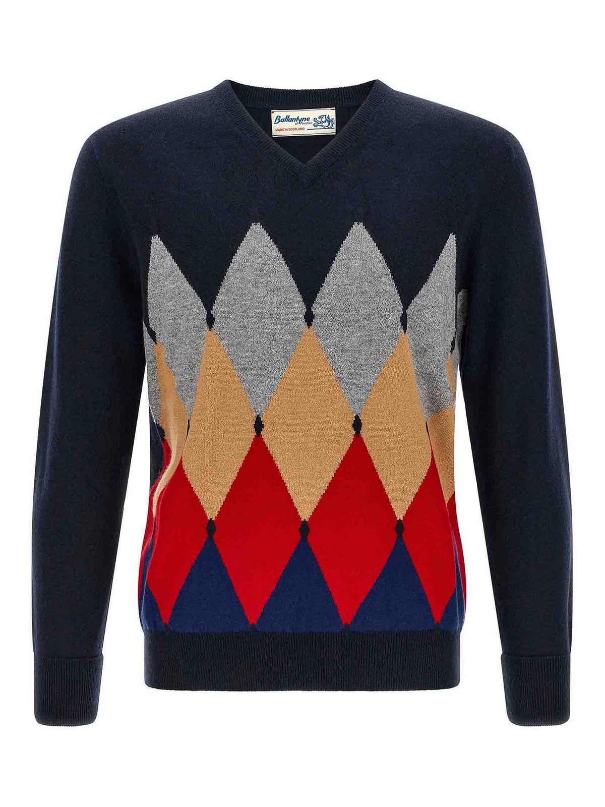 Ballantyne Pull Col Rond - Bleu
