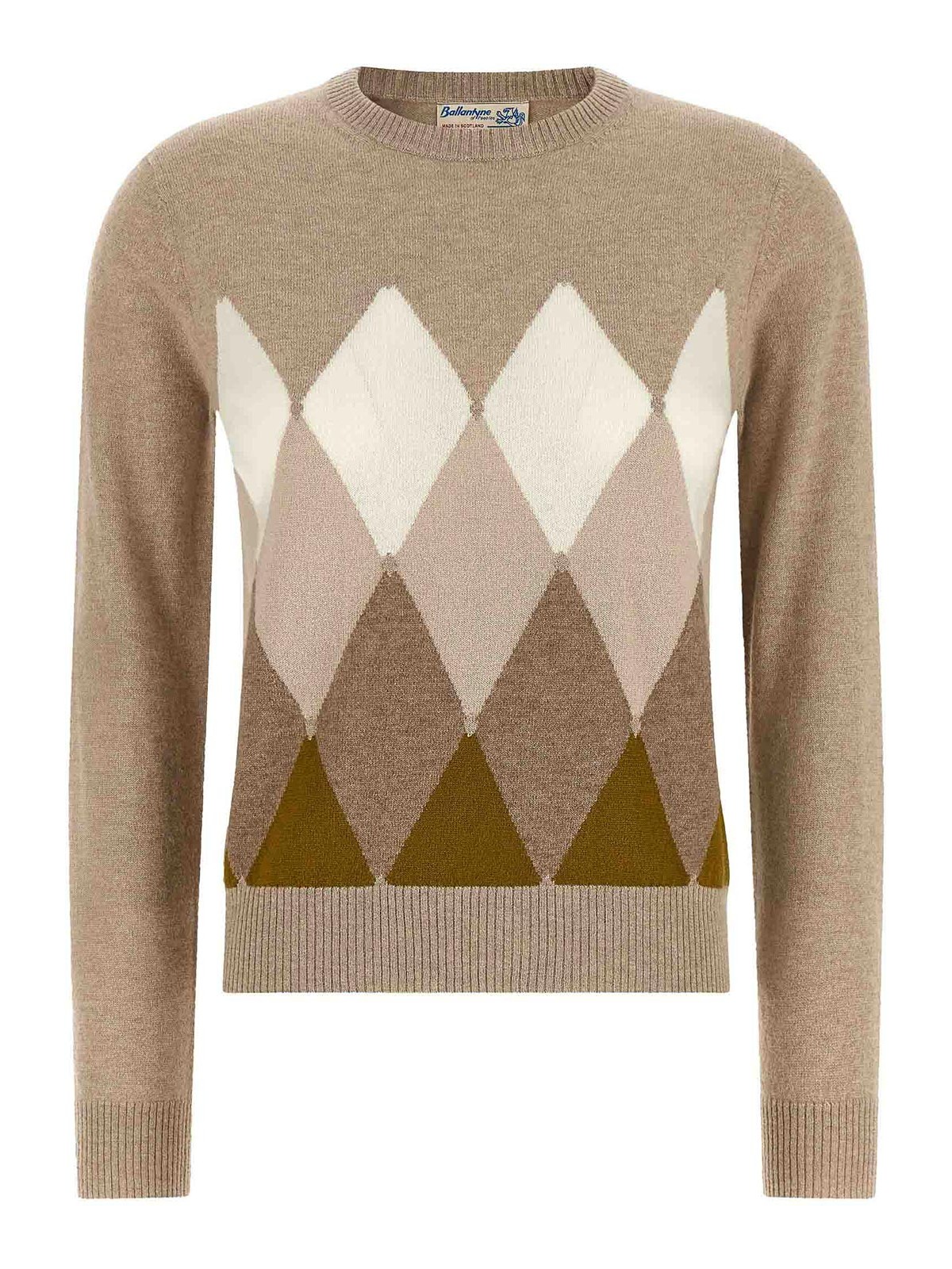 Ballantyne Pull Col Rond - Beige