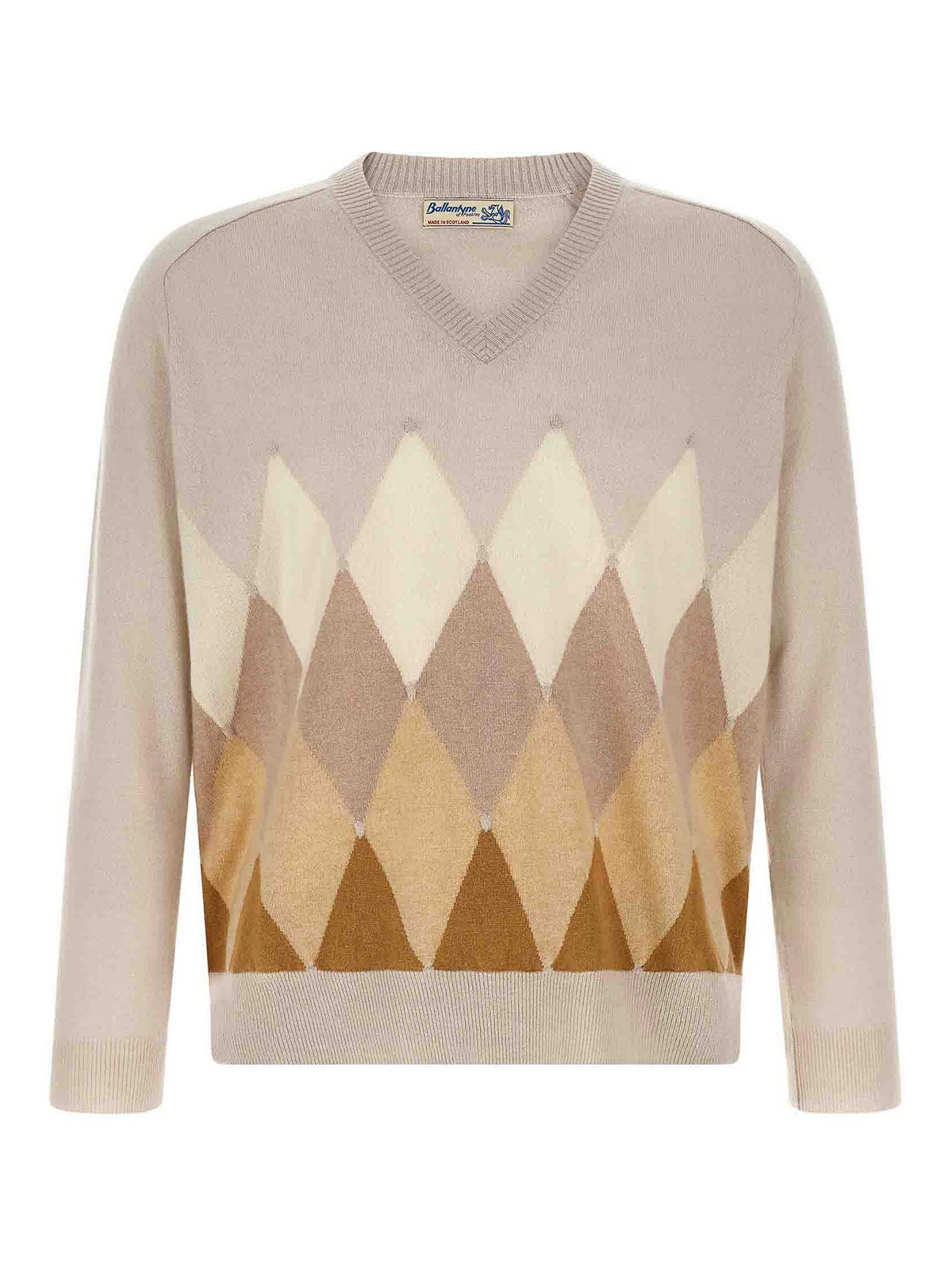 Ballantyne Pull Col Rond - Beige