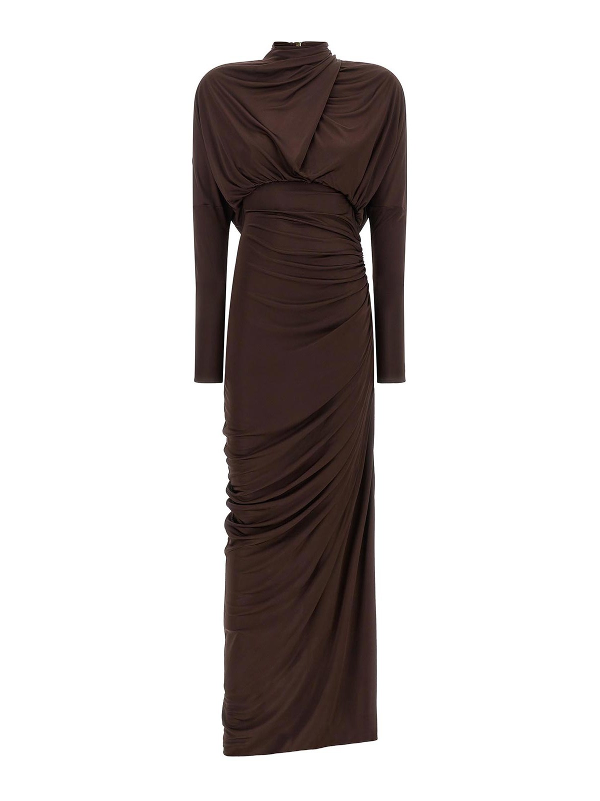 Balmain Robe Au Genou - Marron