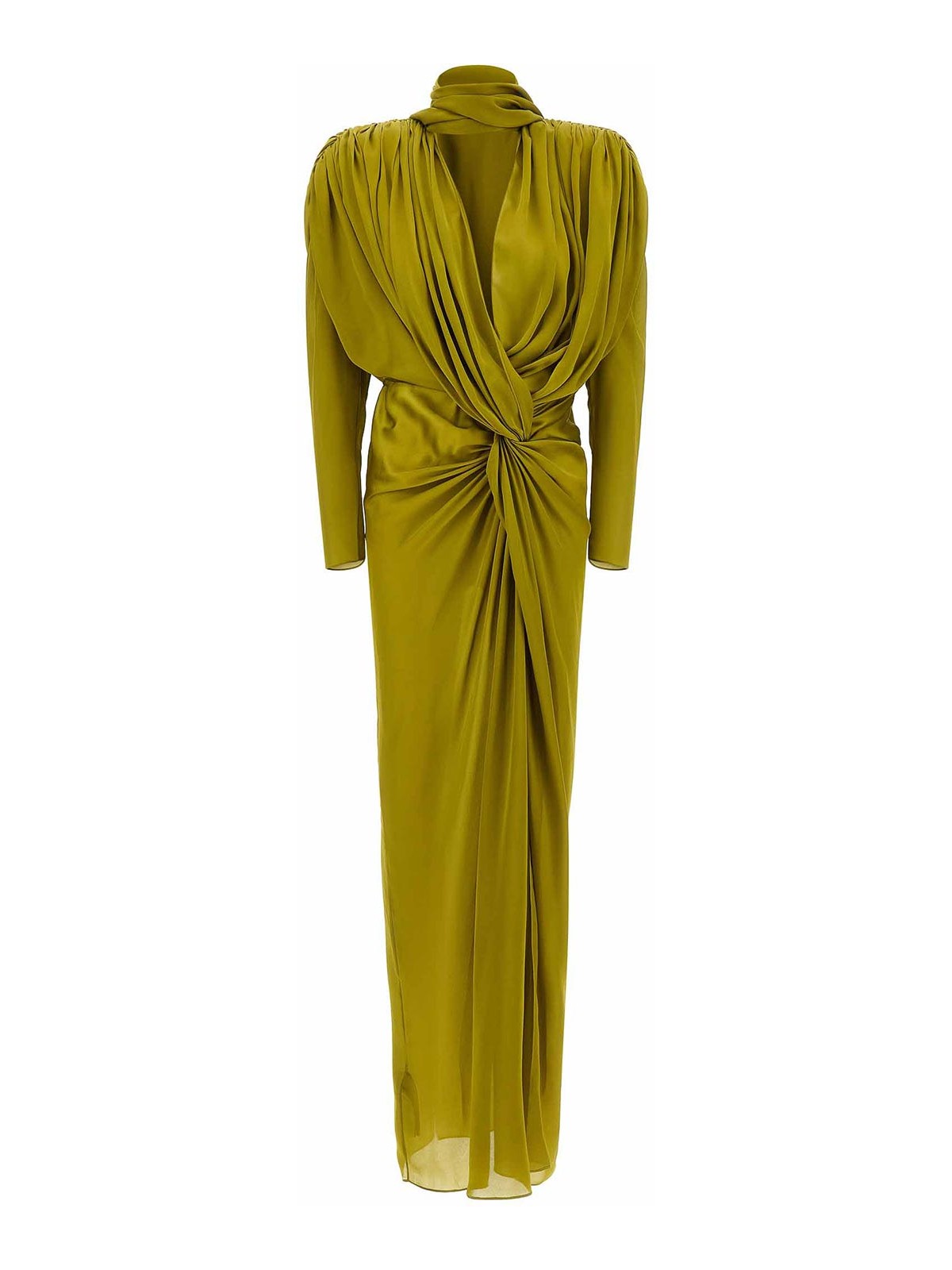 Balmain Robe Au Genou - Vert