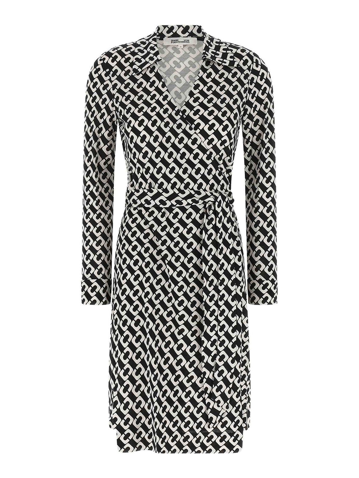 Diane Von Furstenberg Robe Au Genou - Blanc