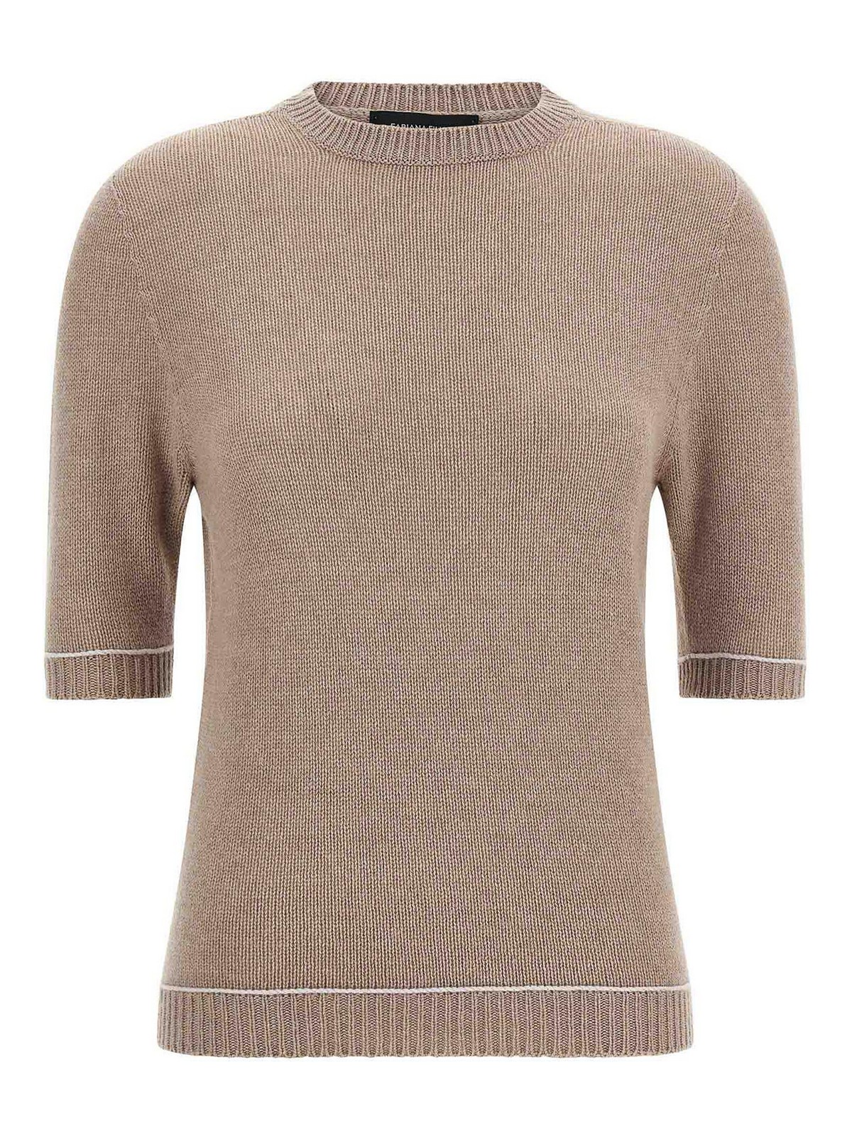 Fabiana Filippi Pull Col Rond - Beige