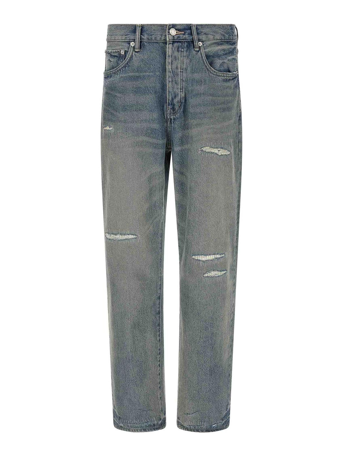 Purple Brand Jean Droit - Gris