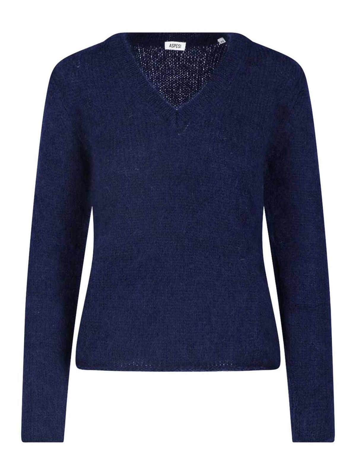 Aspesi Pull Col Rond - Bleu