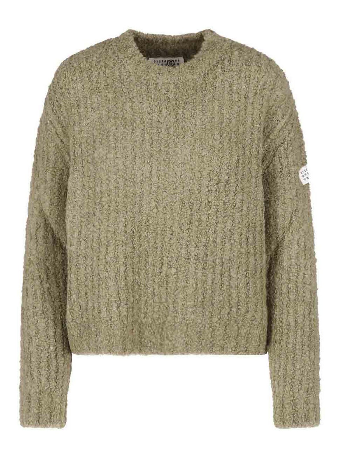 MM6 Maison Margiela Pull Col Rond - Vert