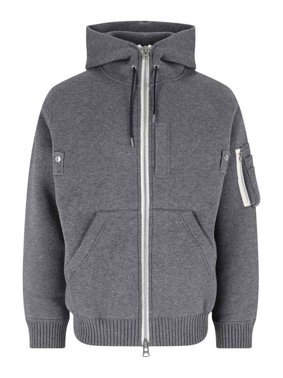 Sacai Sweat-Shirts - Gris