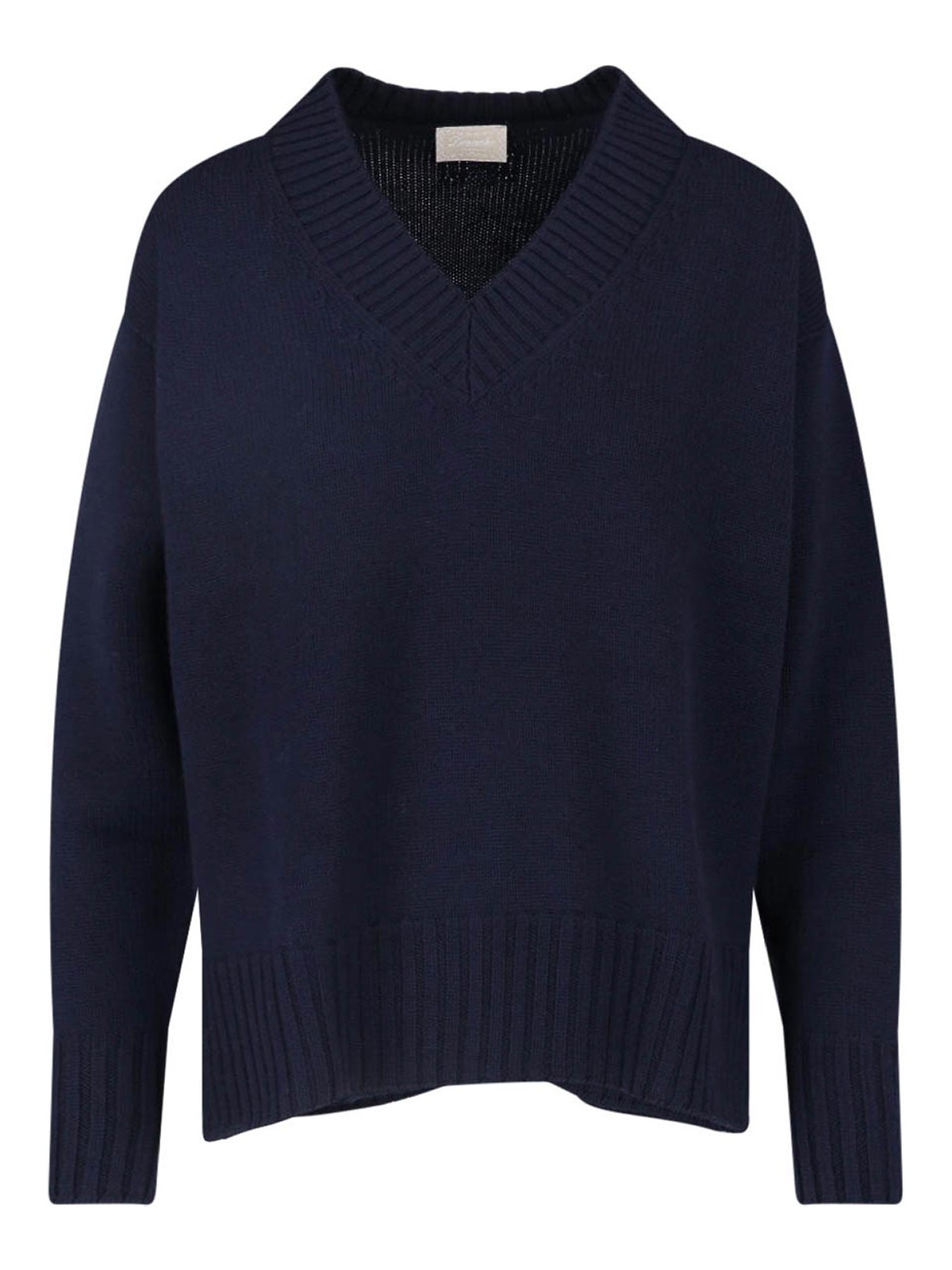 Drumohr Pull À Col V - Bleu