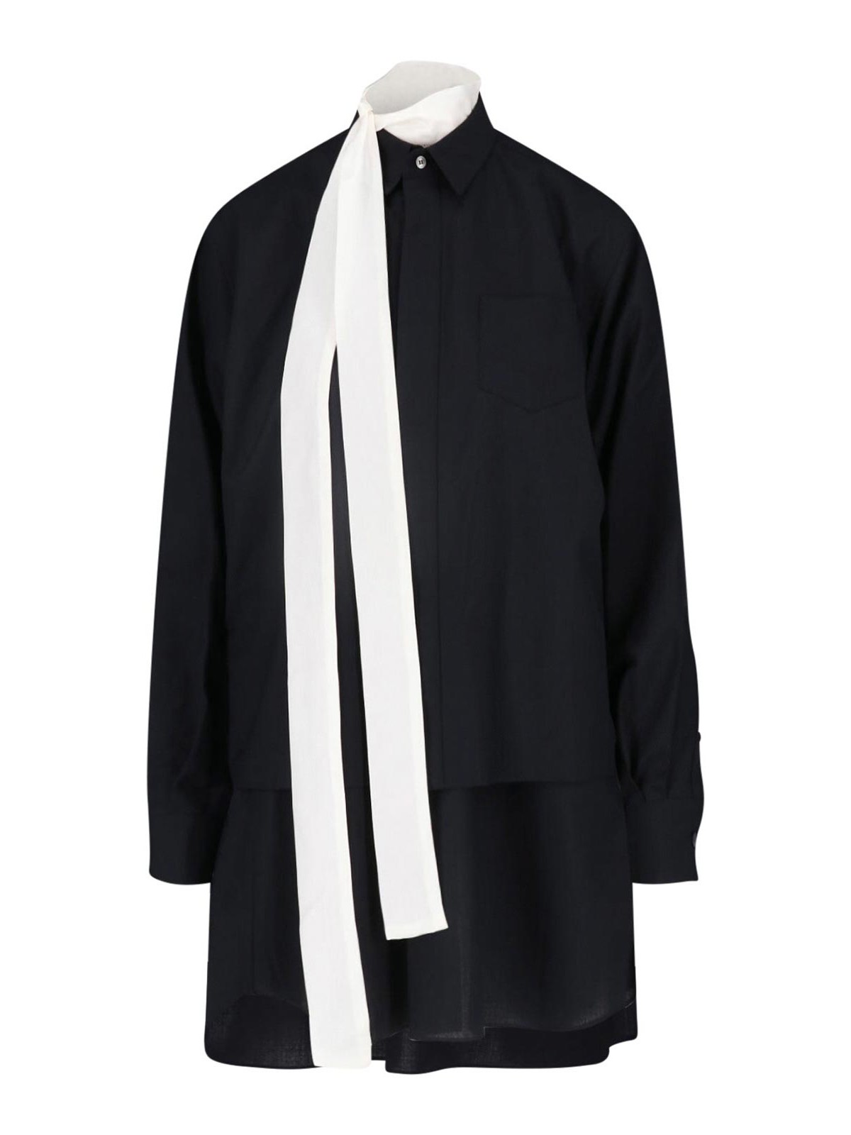 Sacai Robe Courte - Noir