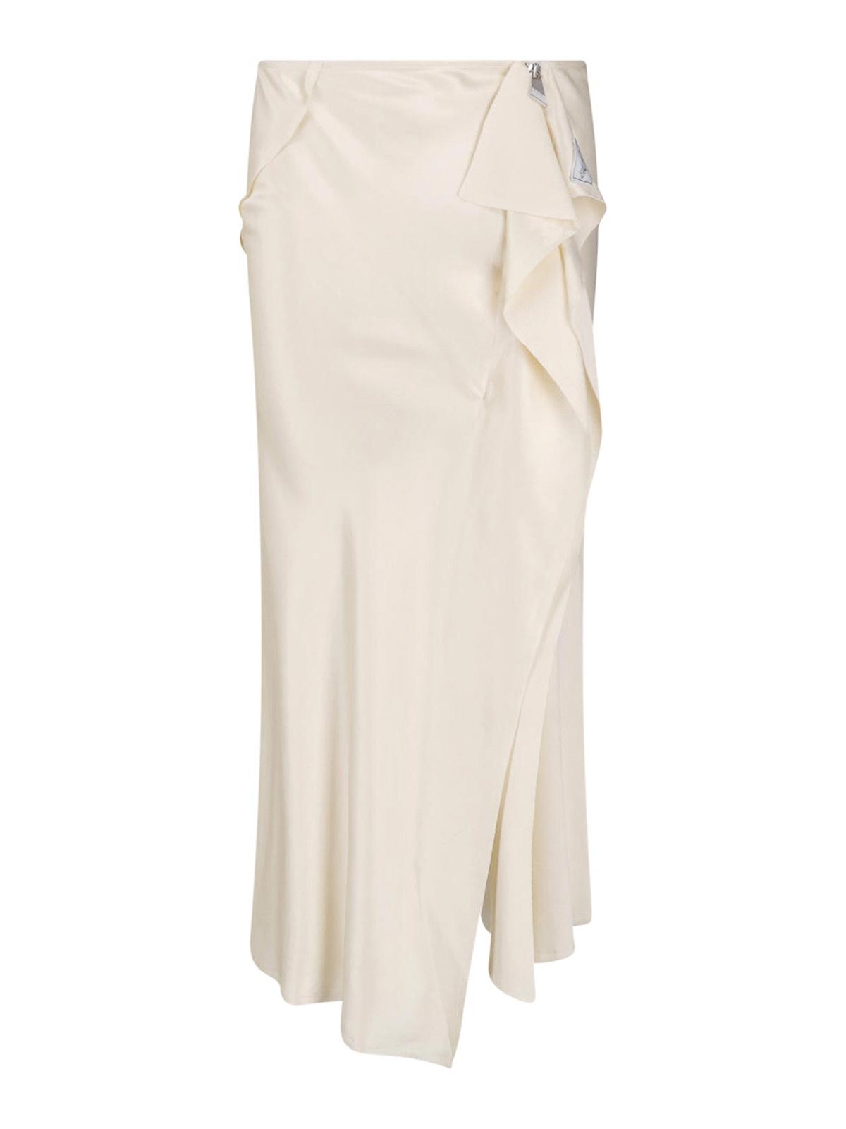 The Attico Jupe Midi - Crème