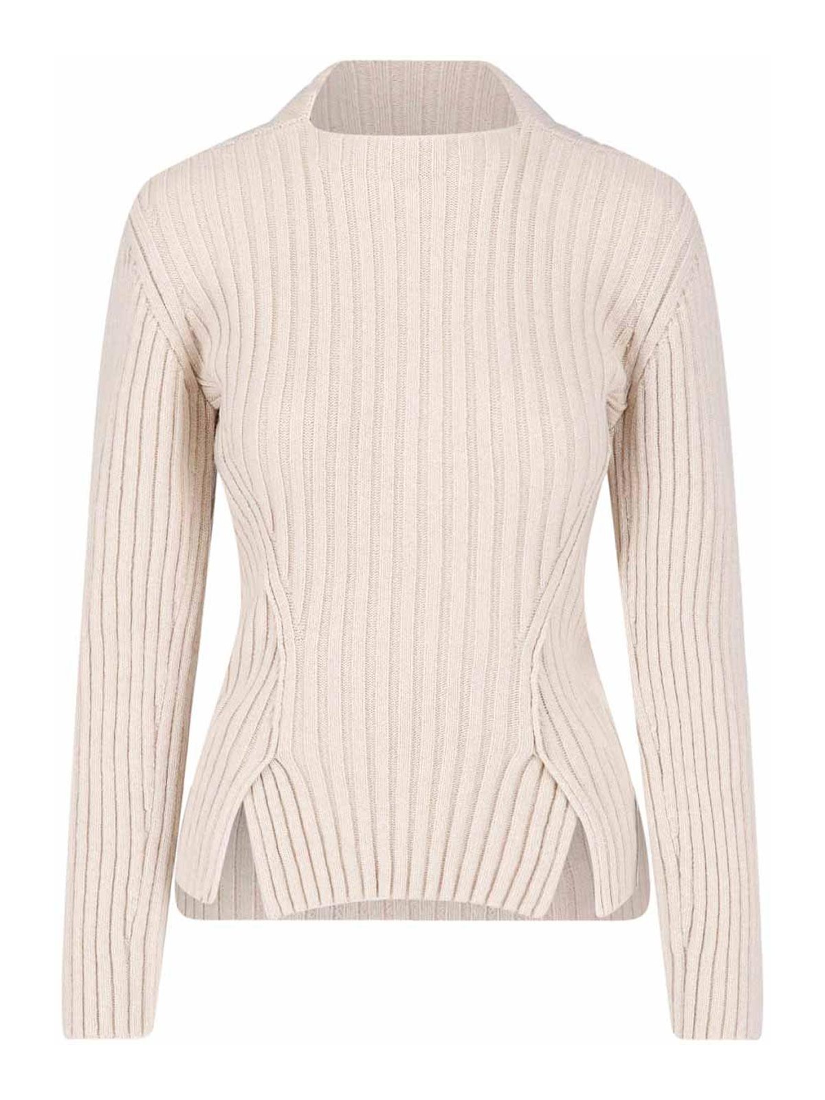 Victoria Beckham Pull Col Rond - Crème