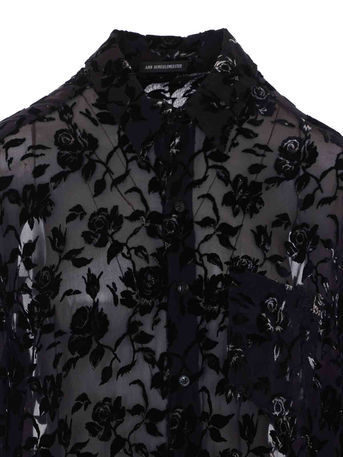 Ann Demeulemeester シャツ - 黒 - ブラック|10219FA749099
