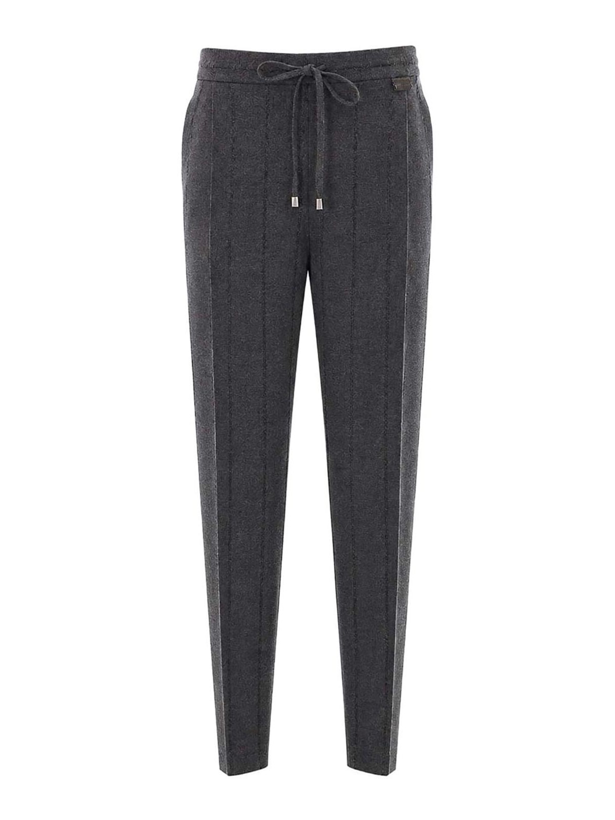 Fabiana Filippi Pantalons Décontractés - Gris