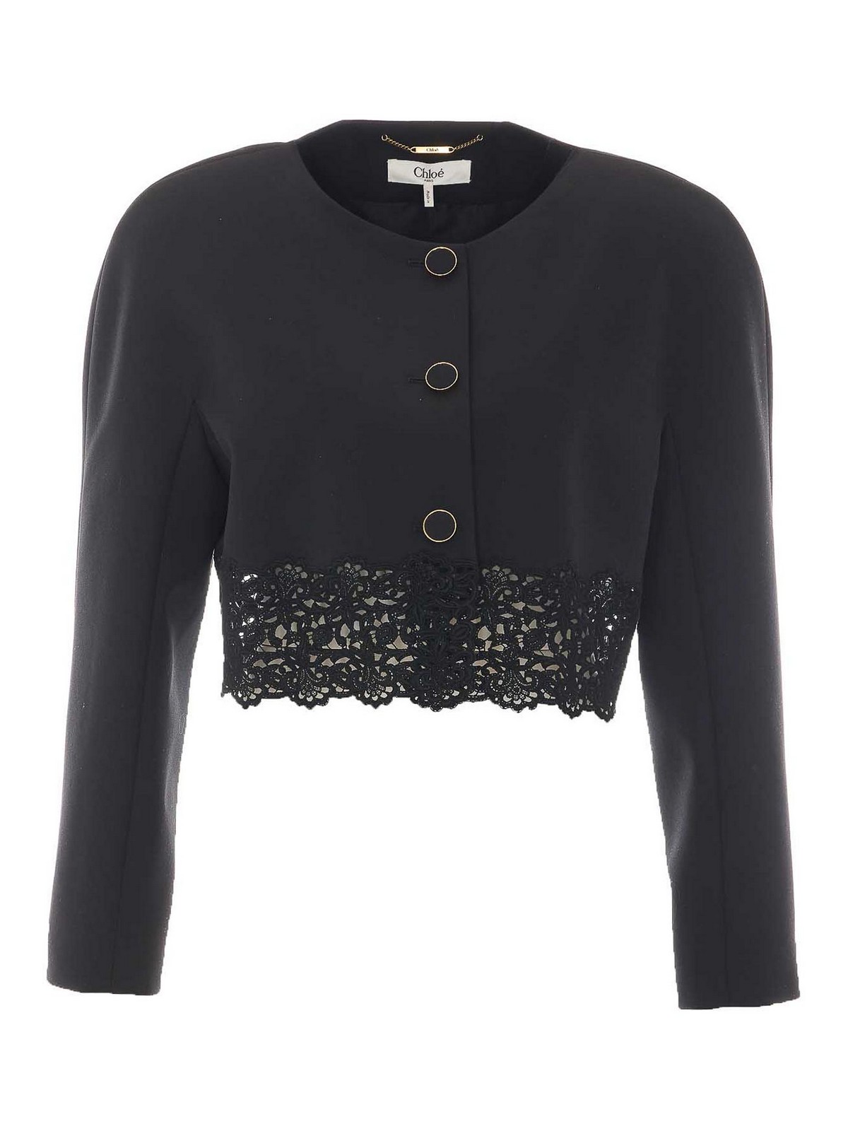 Chloe' Pull Col Rond - Noir