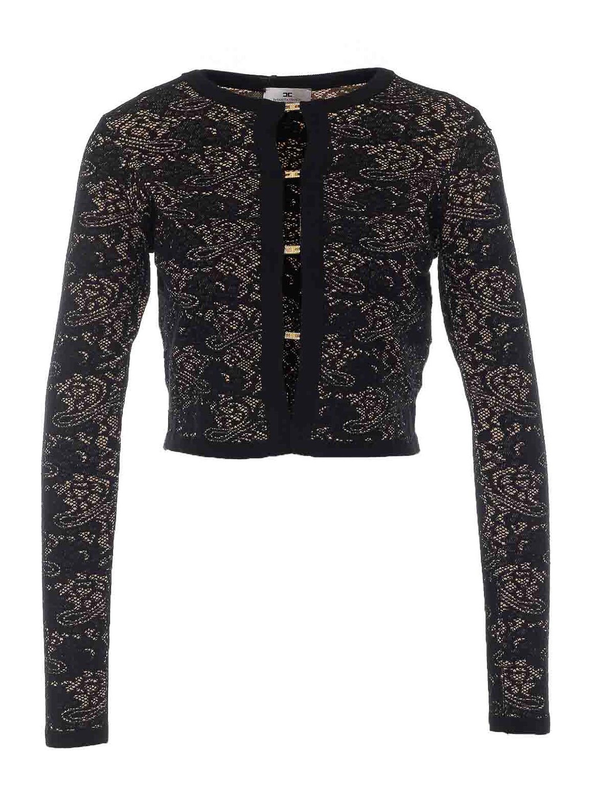 Elisabetta Franchi Pull Col Rond - Noir