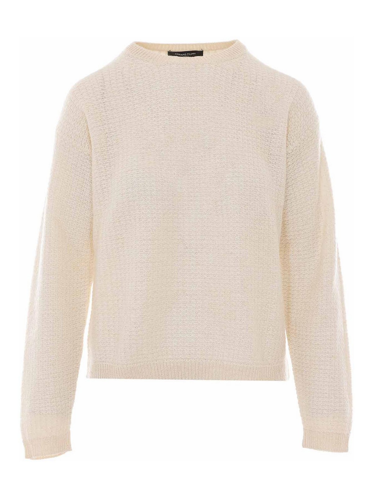 Fabiana Filippi Pull Col Rond - Blanc