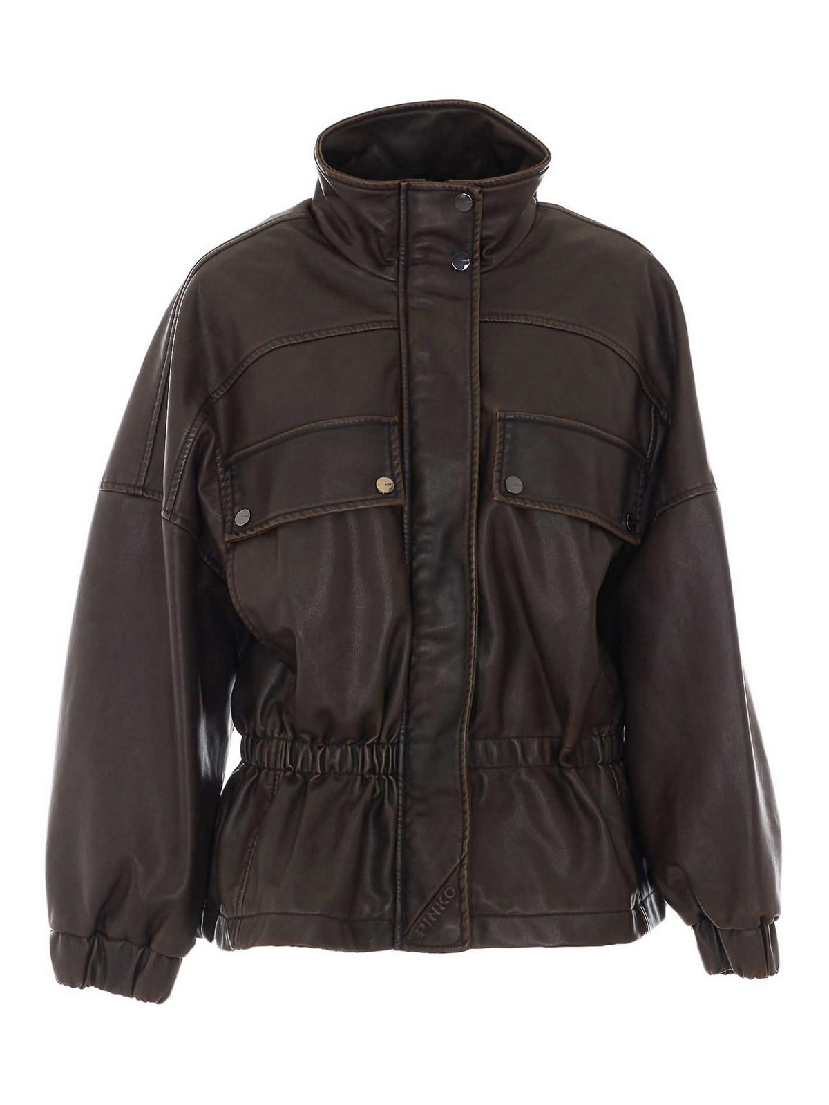 Pinko Pull Col Roulé - Marron
