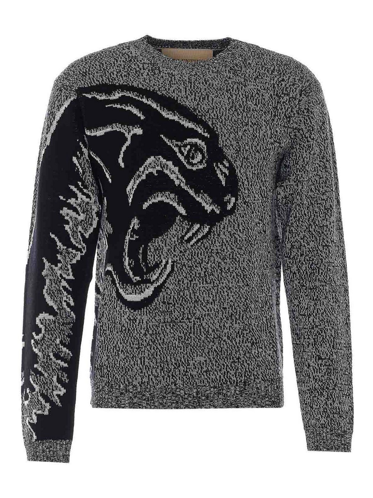 Valentino Garavani Pull Col Rond - Gris