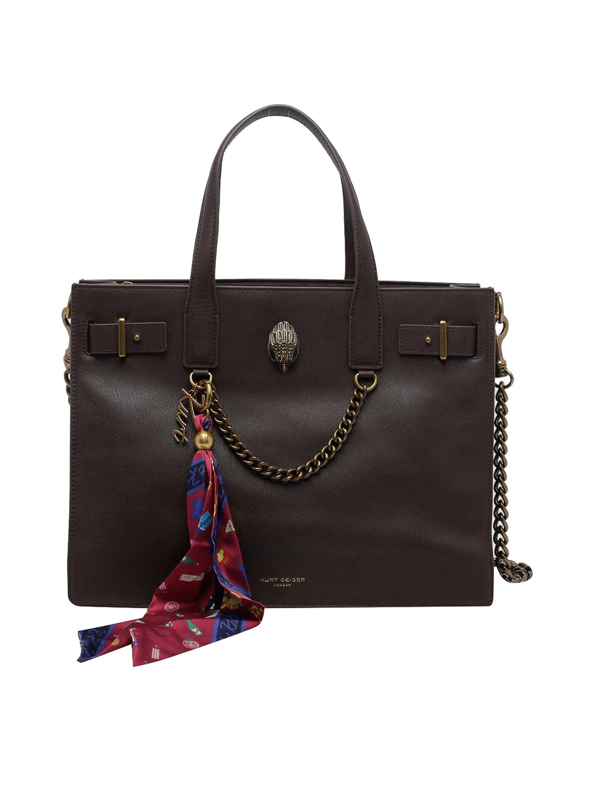 Kurt Geiger Sac Cabas - Marron