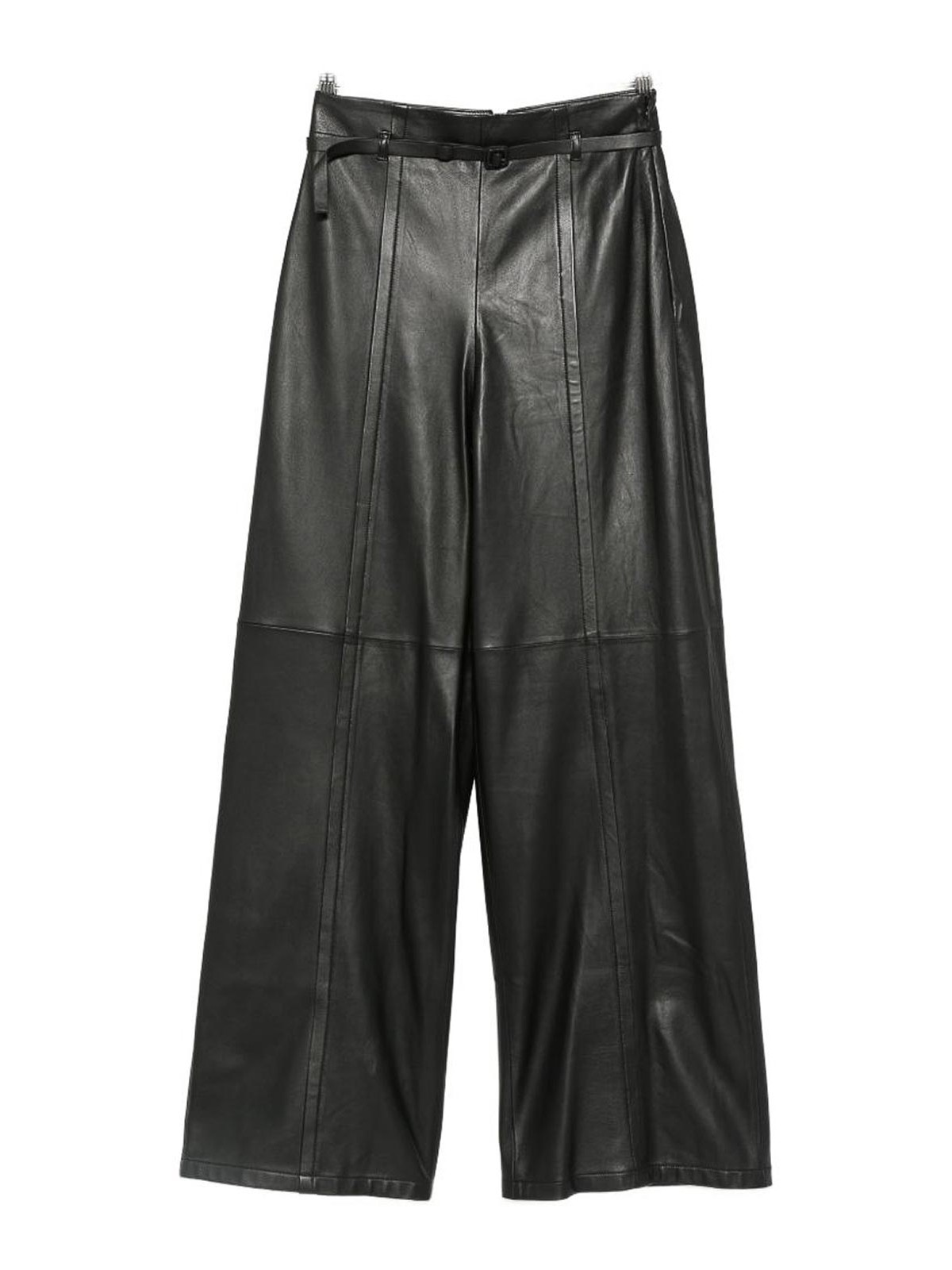 Emporio Armani Pantalons En Cuir - Noir