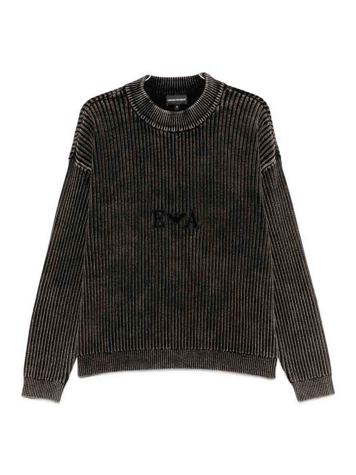 Emporio Armani Pull Col Rond - Marron