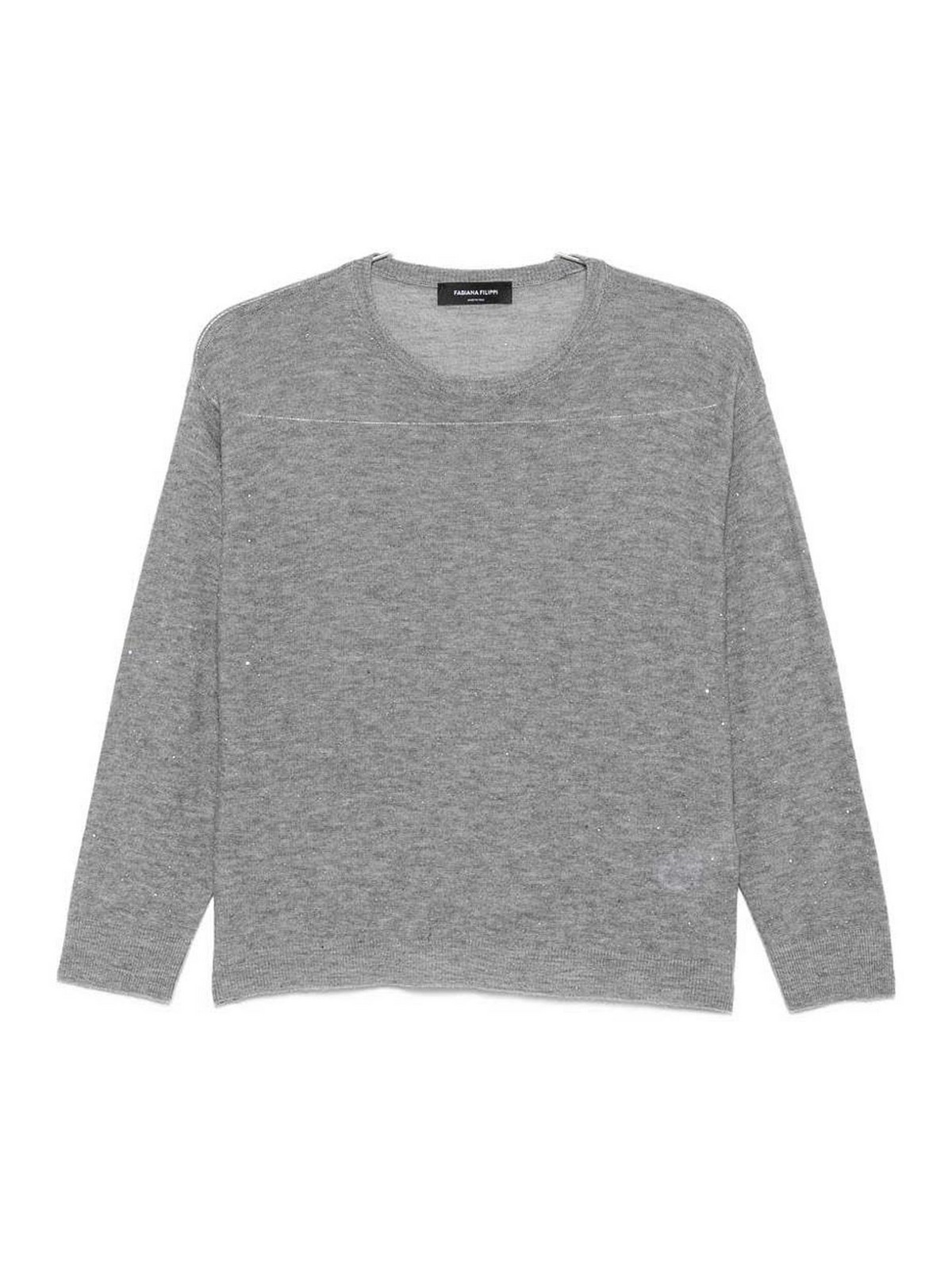 Fabiana Filippi Pull Col Rond - Gris