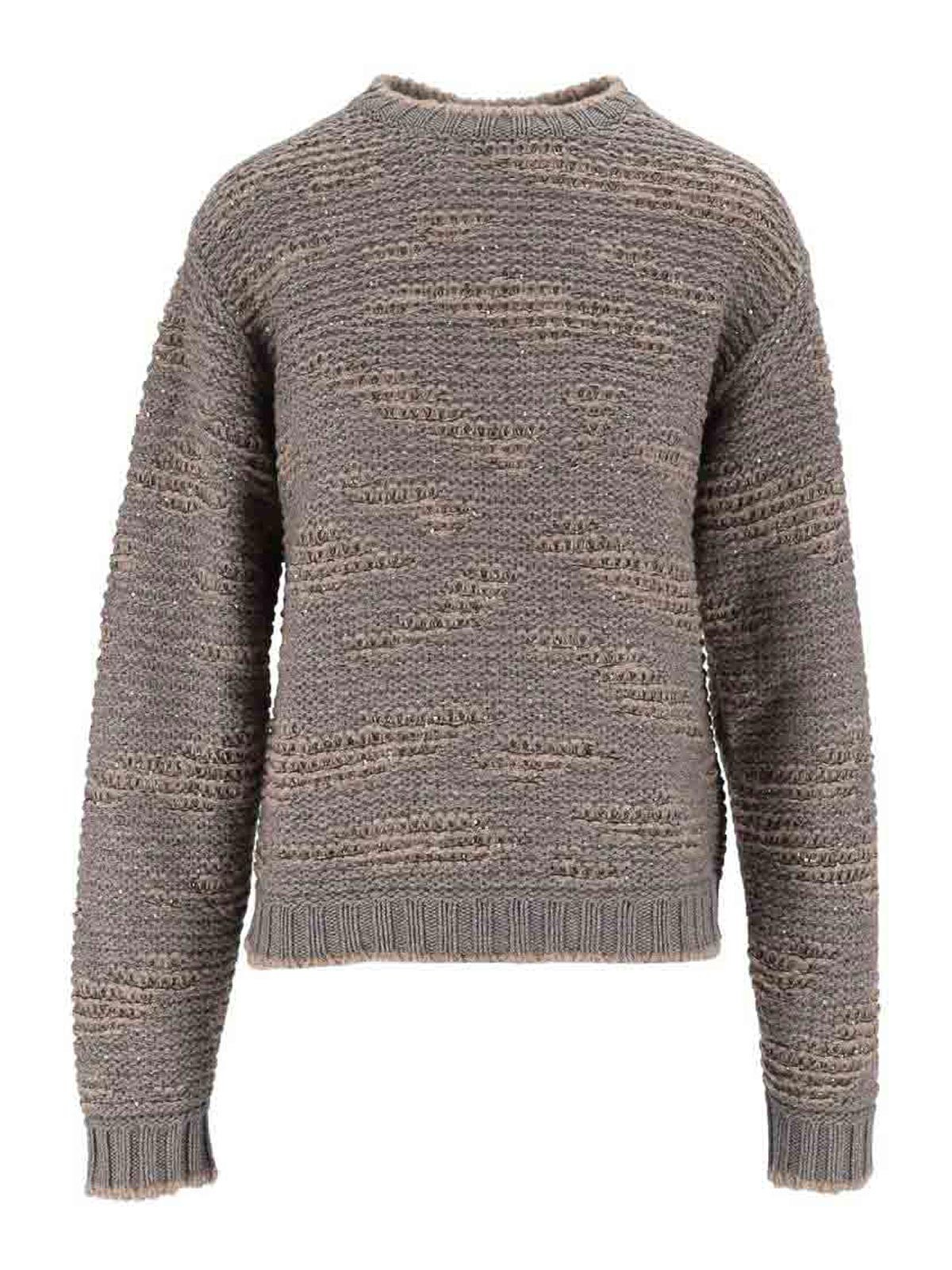 Fabiana Filippi Pull Col Rond - Marron