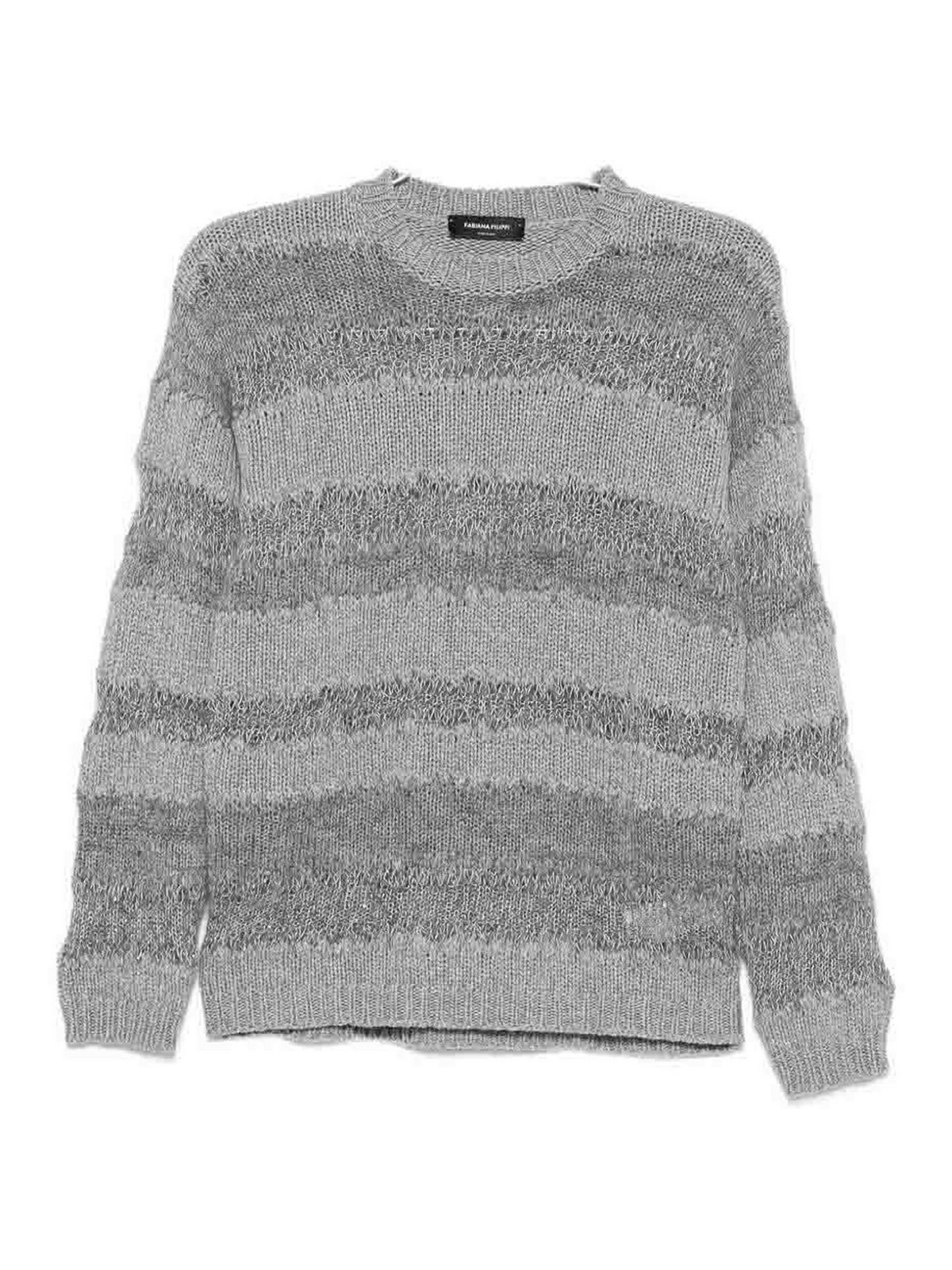 Fabiana Filippi Pull Col Rond - Gris