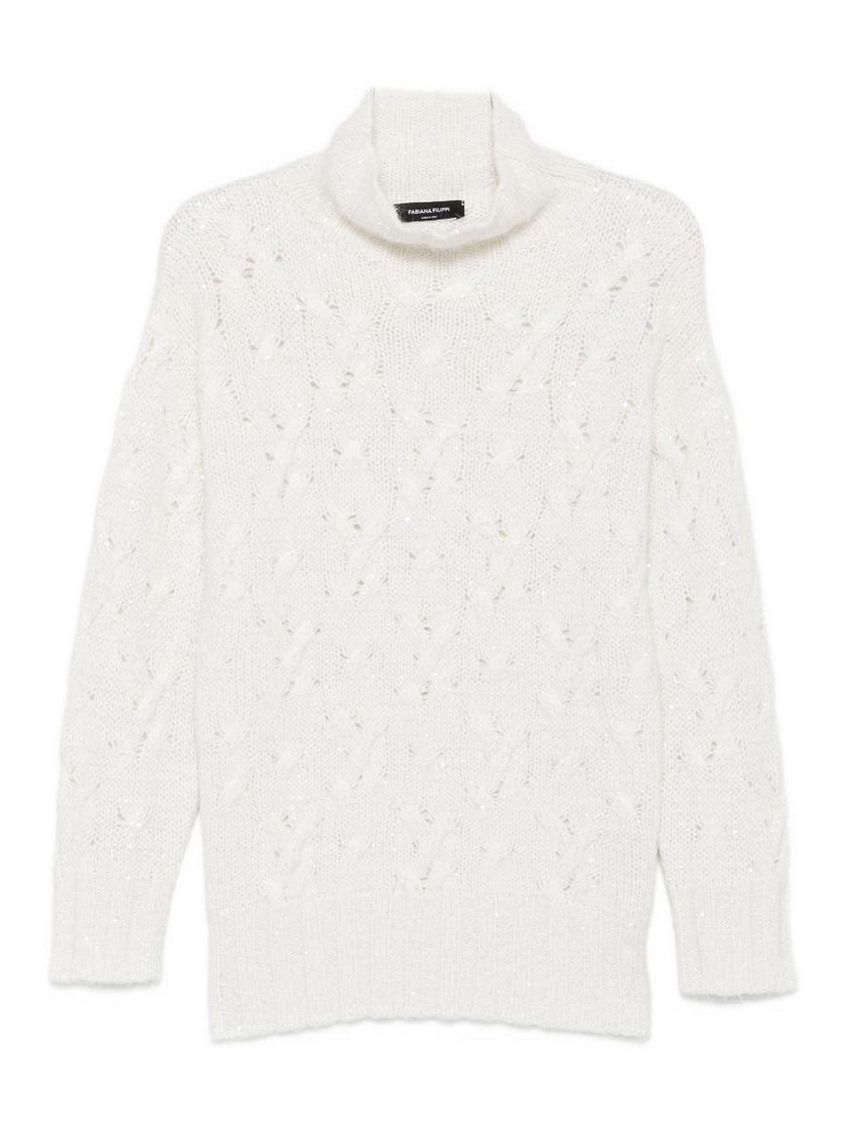 Fabiana Filippi Pull Col Roulé - Beige