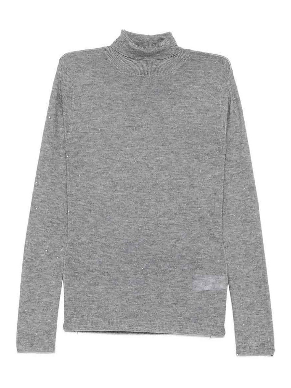 Fabiana Filippi Pull Col Roulé - Gris