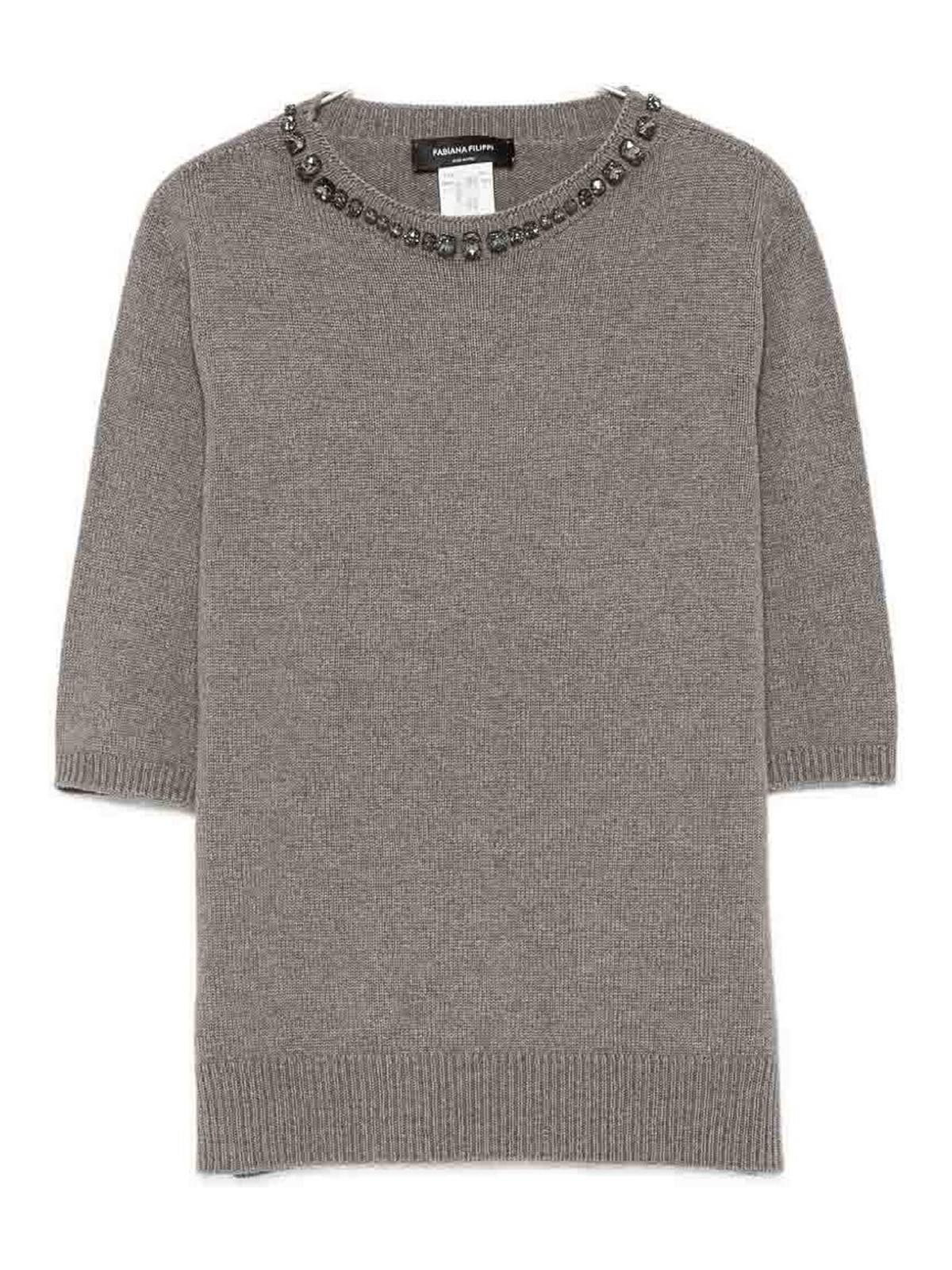 Fabiana Filippi Pull Col Rond - Marron