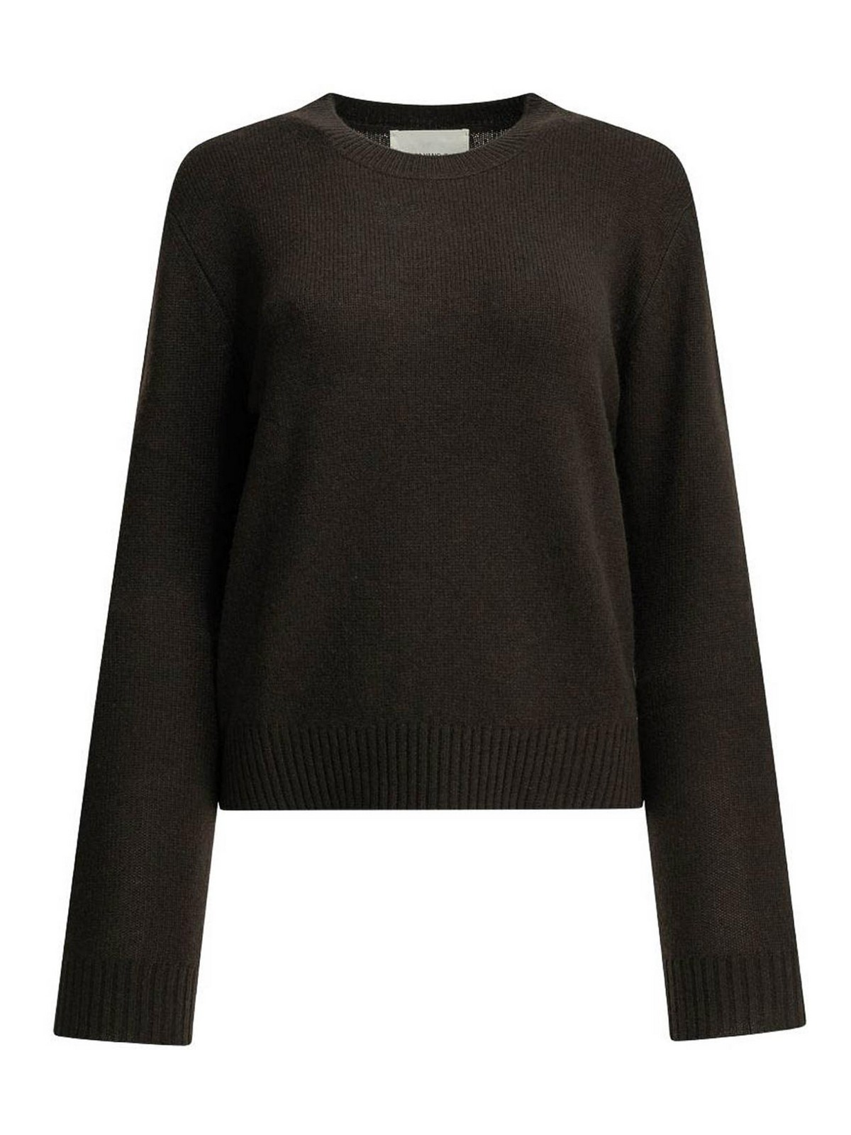 Lisa Yang Pull Col Rond - Marron