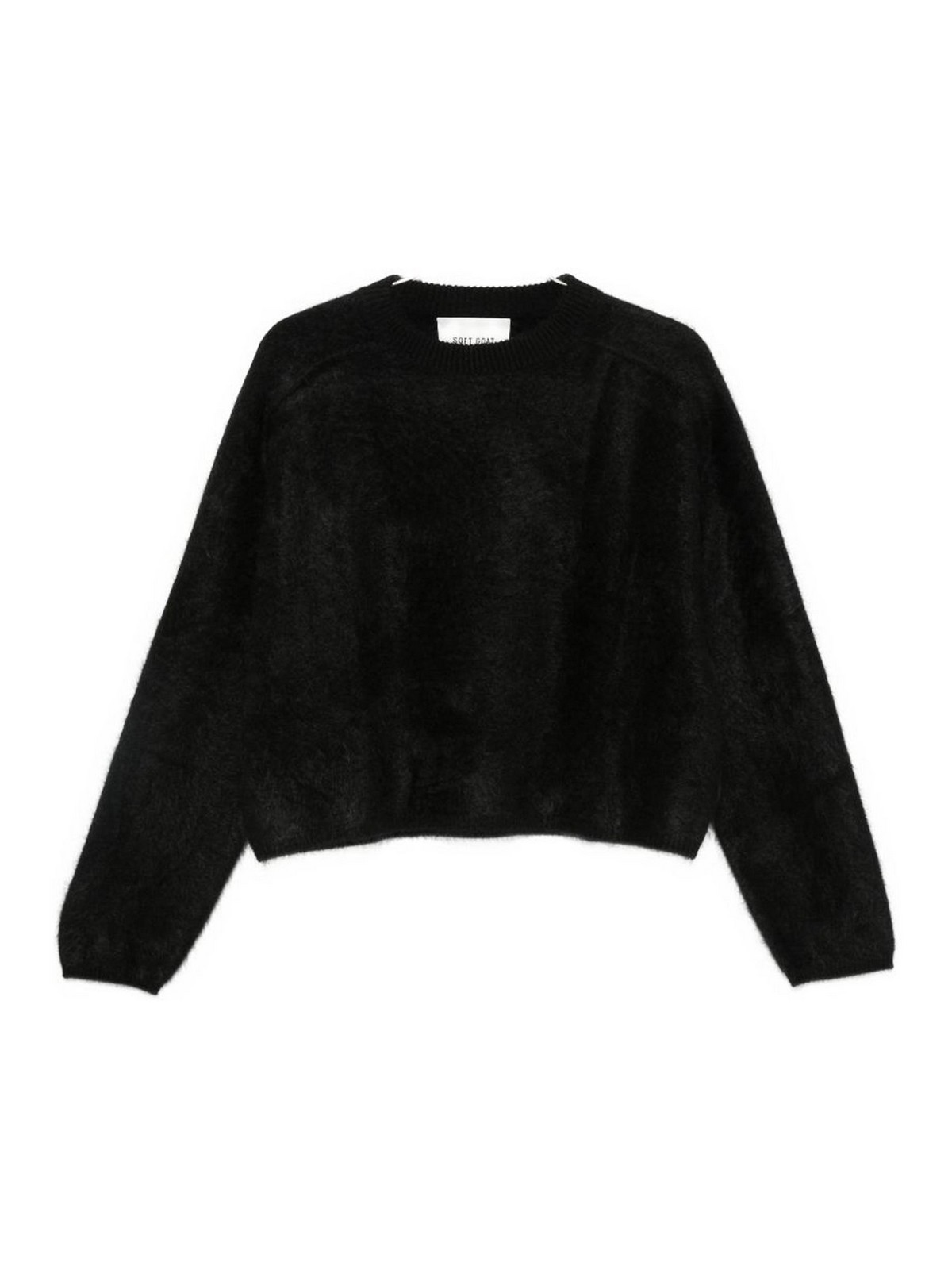 Soft Goat Pull Col Rond - Noir