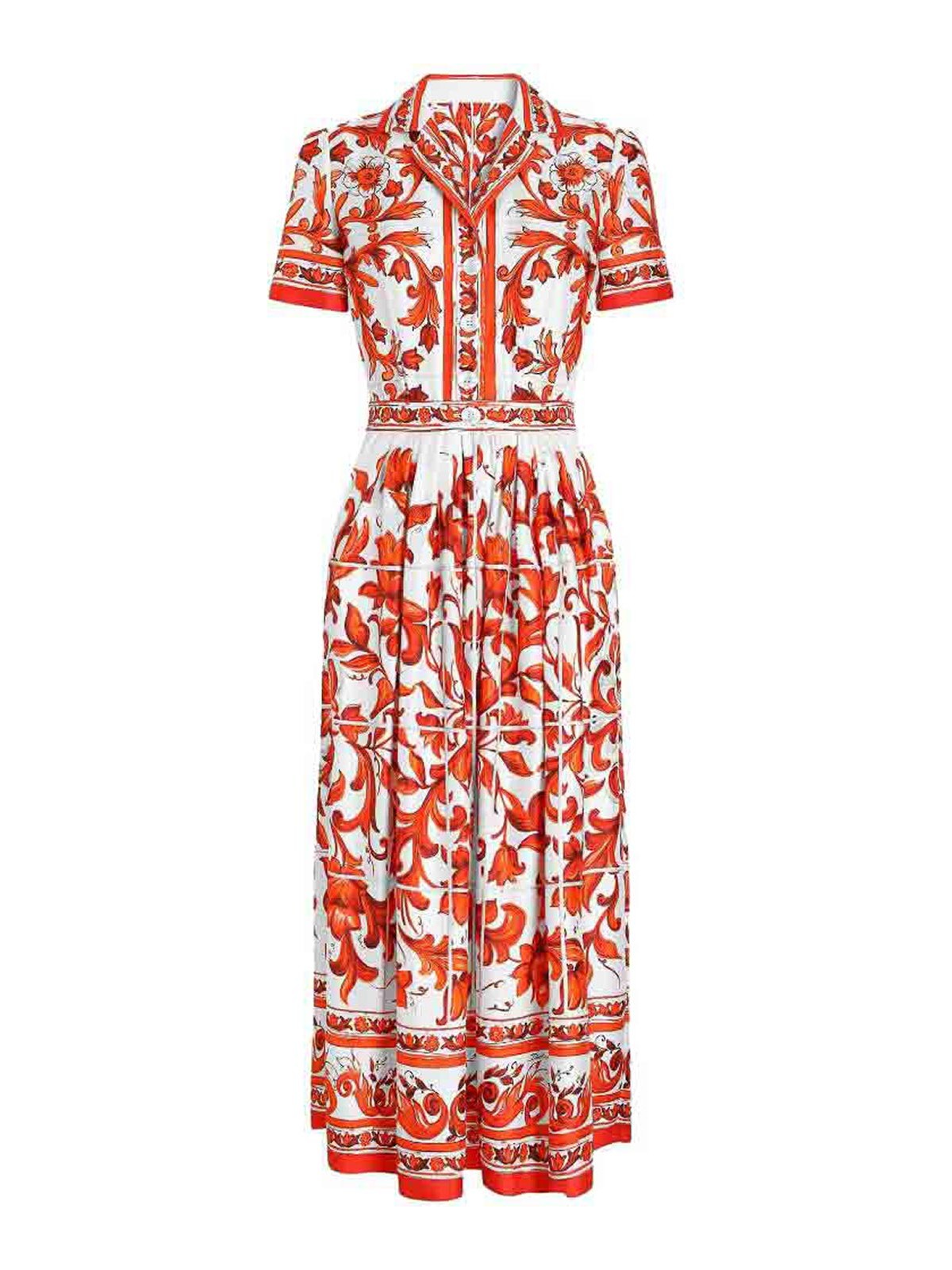Dolce & Gabbana Maxi Robe - Orange