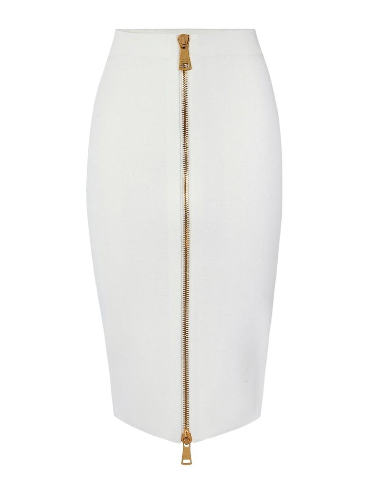 Elisabetta Franchi Jupe Midi - Crème