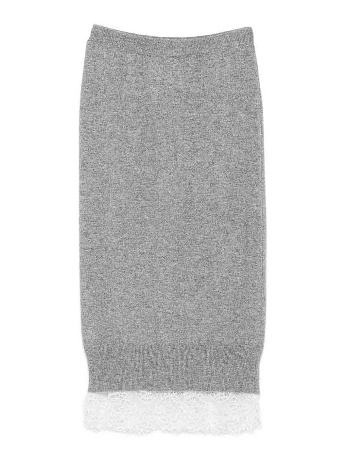 Ermanno Scervino Jupe Midi - Gris