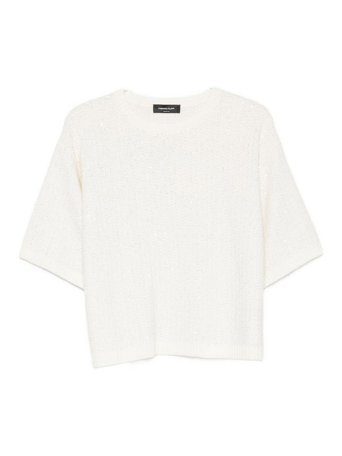 Fabiana Filippi Pull Col Rond - Beige