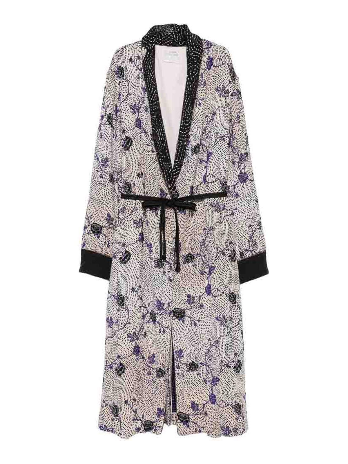 Forte Forte Manteau Long - Bleu Foncé