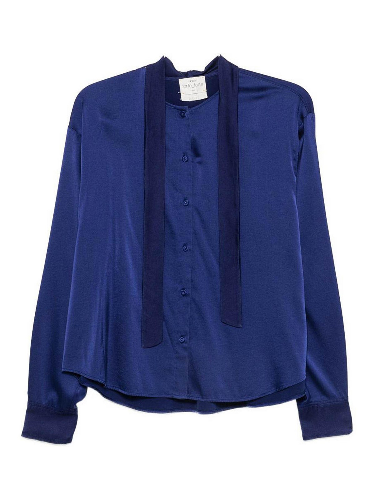 Forte Forte Chemise - Bleu Foncé
