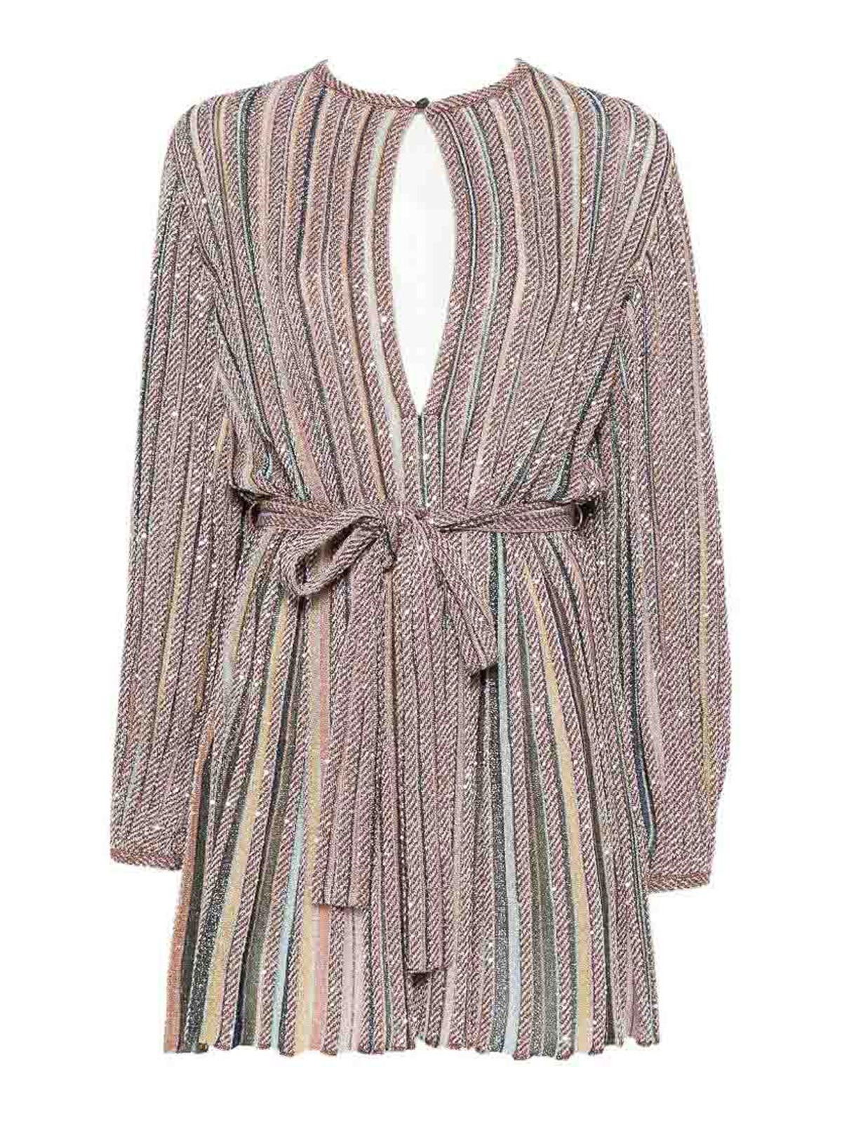 Missoni Vestido Corto - Multicolor In Brown