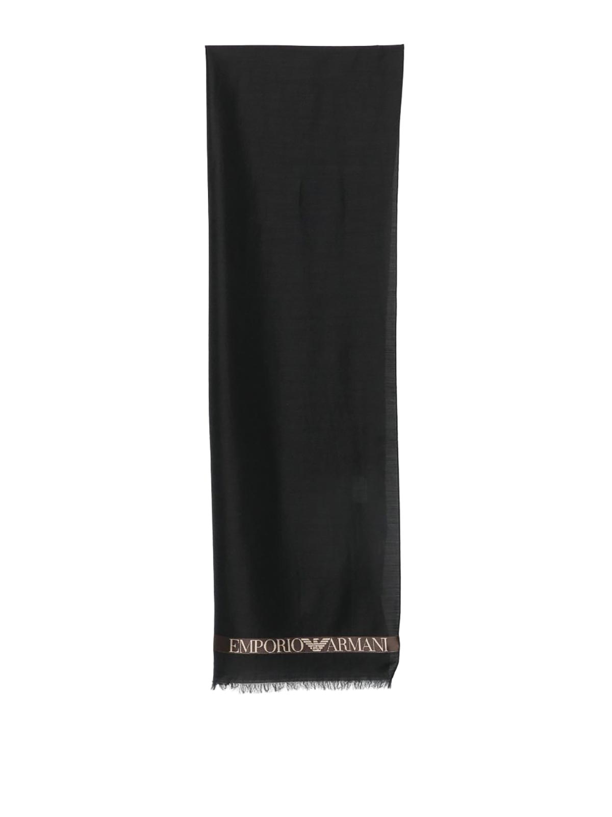 Emporio Armani Écharpe - Noir