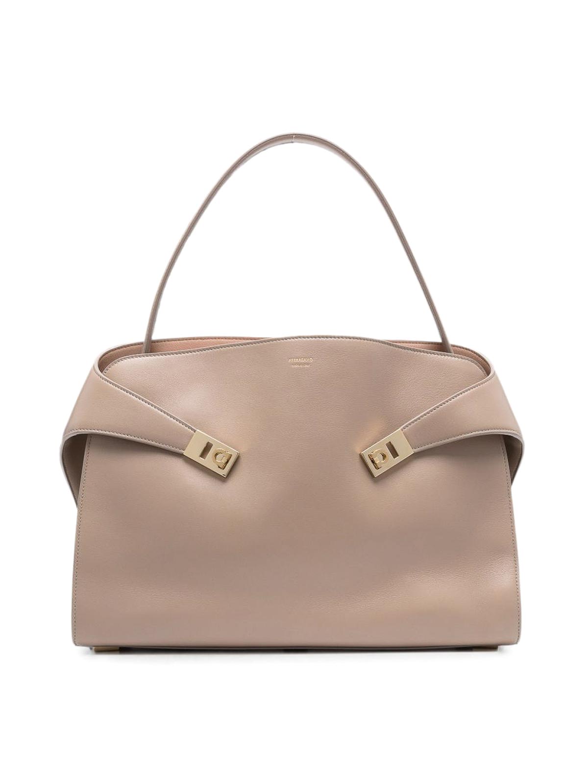 Salvatore Ferragamo Sac Porté Épaule - Gris
